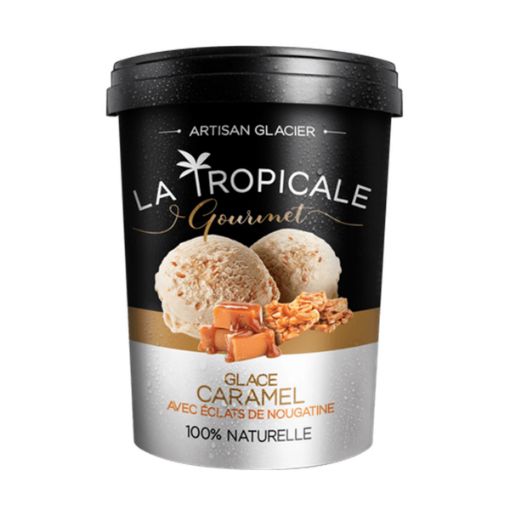 Picture of LA TROPICALE GOURMET GLACE CARAMEL NOUGATINE 900ML