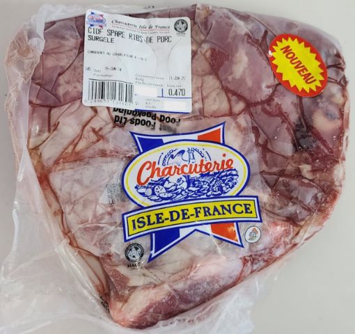 Picture of CHARCUTERIE ISLE DE FRANCE SPARE RIBS DE PORC SURGELE