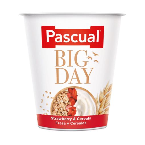 Picture of PASCUAL BIG DAY STRAWBERRY CEREAL YOGHURT 125G