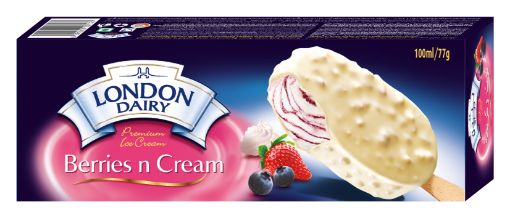 Picture of LONDON DAIRY PREMIUM BERRIES & CREAM STICK 100ML