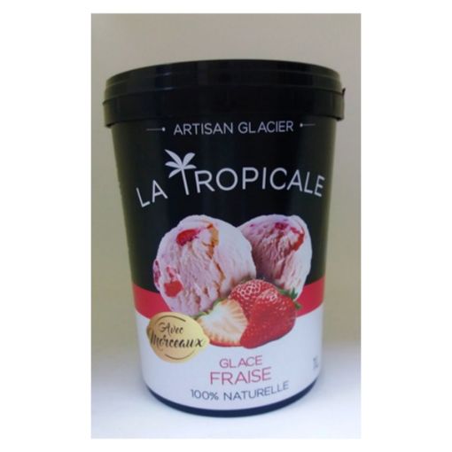 Picture of LA TROPICALE GOURMET FRAISE AVEC MORCEAUX 900ML