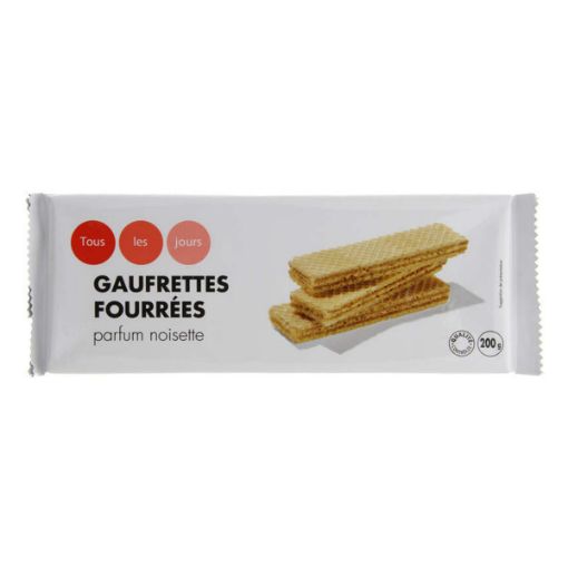 Picture of CASINO TLJ GAUFRETTES FOURREES FOURRAGE A LA NOISETTE 200G