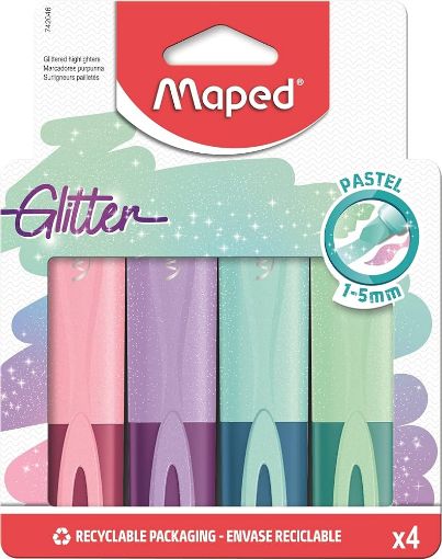 Picture of MAPED HIGHLIGHTER GLITTER PASTEL GRN