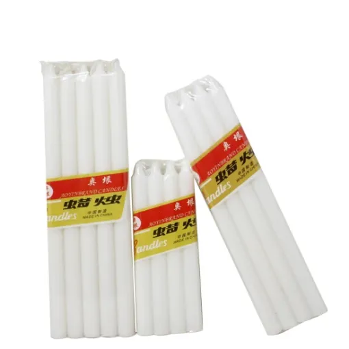 Picture of WHITE PLAIN CANDLE PACK X 25