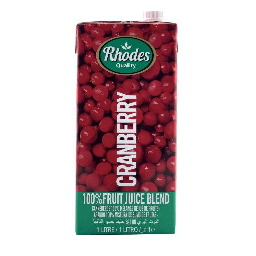 Picture of RHODES JUICE 100% CRANBERRY 1LT