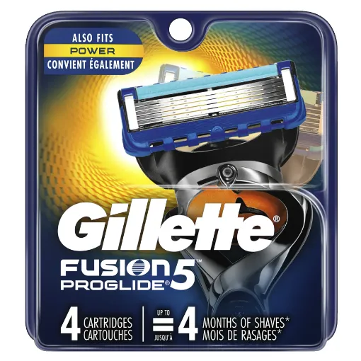 Picture of GILETTE RASOIRS HOMME FUSION5 PROGLIDE MANUAL  4 CARTRIDGE