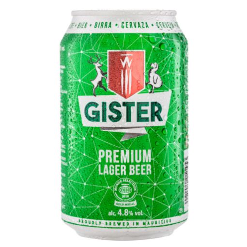 Picture of GISTER PREMIUM LAGER BEER CAN 330ML