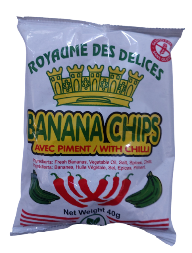 Picture of ROYAUME DES DELICES BANANA CHIPS CHILLI  40G