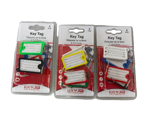 Picture of KEY TAG 4PCS MX COL  43X25MM