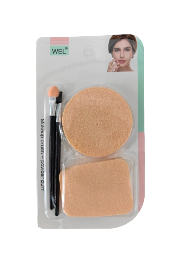 Picture of MAKE UP BRUSH N POWDER PUFF 4P