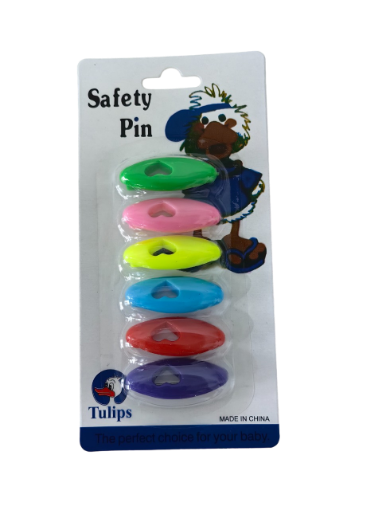 Picture of MULTICOLOR SAFETY PIN 6PCS