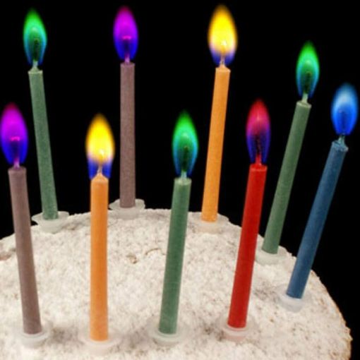 Picture of BURN CANDLE MULTICOLOR 12CM