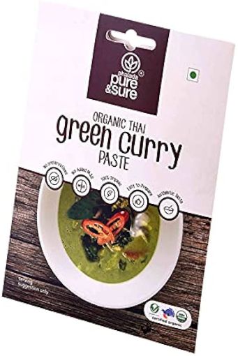 Picture of PURE & SURE ORGANIC GREEN CURRY PASTE 50 GM