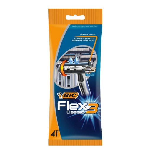 Picture of BIC FLEX 3 RASOIRS JETABLE HOMME X4 POUCH