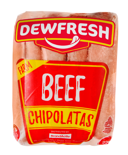 Picture of DEWFRESH BEEF CHIPOLATAS 225G