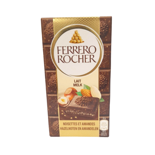 Picture of FERRERO TABLET LAIT NOISETTE AMANDE 90G