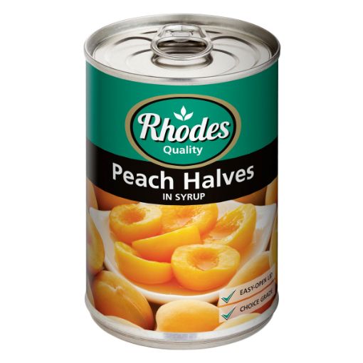 Picture of RHODES PEACH HALVES IN SYRUP 410G