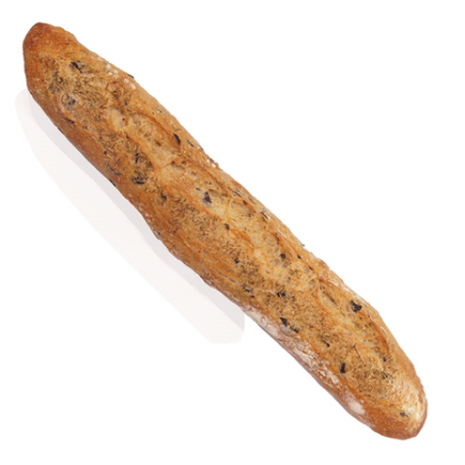 Picture of BAGUETTE A L'ANCIENNE OLIVES NOIRES ET PERSIL