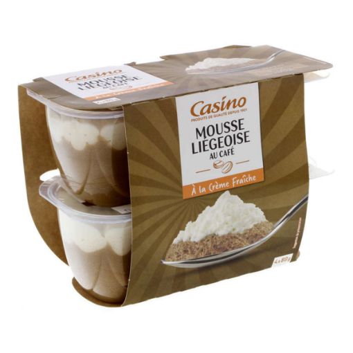 Picture of CASINO MOUSSE LIEGEOISE CAFE 4 X 80G