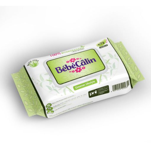 Picture of BEBECALIN BIODEGRADABLE WIPES X72