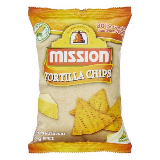 Picture of MISSION CORN TORTILLA CHIPS CHEESE FLAV 65GM