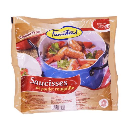 Picture of FARMSTEAD SAUCISSE DE POULET ROUGAILLE 250G