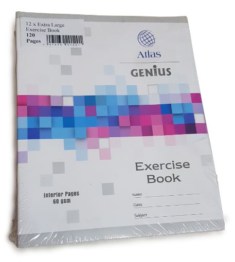 Picture of ATLAS GENIUS EXERCISE BOOK XL 120 PAGES X12
