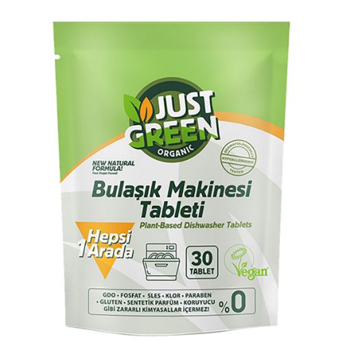 Picture of JUST GREEN ORGANIC TABLETTE LAVE VAISSELLE 30PCS