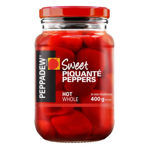 Picture of PEPPADEW WHOLE HOT PIQUANTE PEPPERS 400G