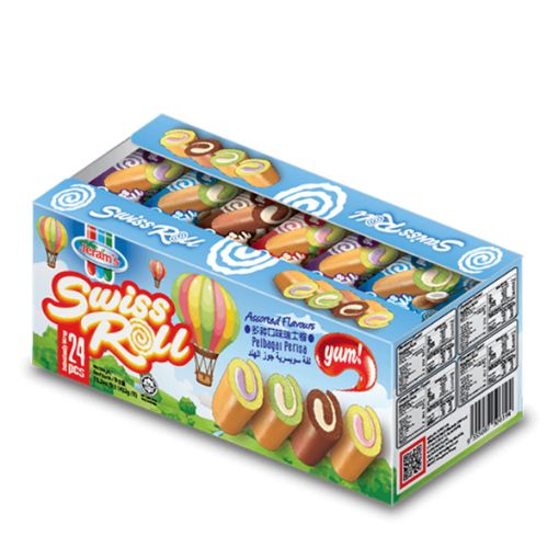 Picture of JERAMS SWISS ROLL ASSORTED 18G