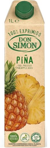 Picture of DON SIMON 100% SQUEEZED PINEAPPLE JUICE 1LT