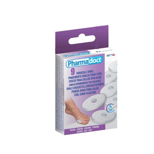 Picture of PHARMADOCT OVAL FELT PROTECTIVE CORN PLASTERS X9