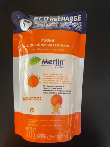 Picture of MERLIN LIQUIDE VAISSELLE POUCH ORANGE 750ML