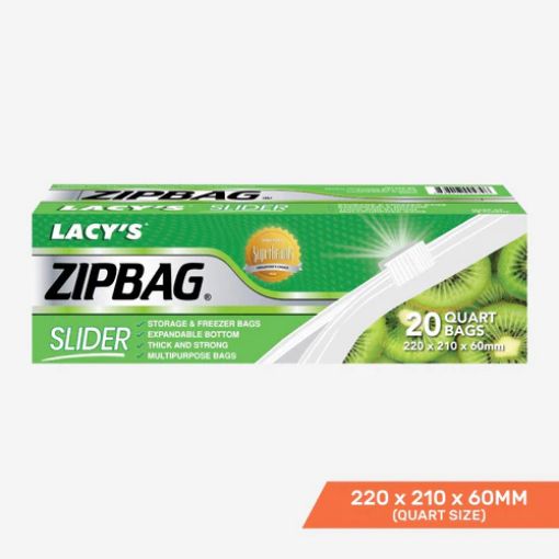 Picture of LACYS QUART ZIPBAG 220X210X60MM