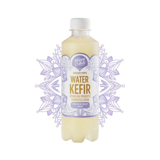 Picture of HAPPY CULTURE MINT PASSION FRUIT WATER KEFIR 330ML