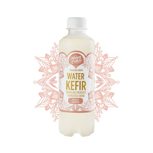 Picture of HAPPY CULTURE PEACH LEMON WATER KEFIR 330ML