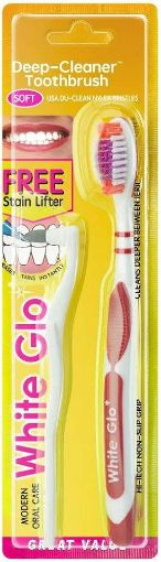 Picture of WHITE GLO TOOTHBRUSH WITH STAIN LIFTER SOFT BRISTLE