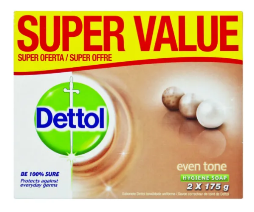 Picture of DETTOL SOAP EVEN TONE VALUE PACK 2 X 175G