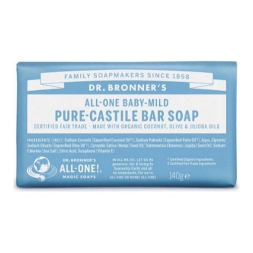 Picture of DR BRONNER BB MILD BAR SOAP 140G