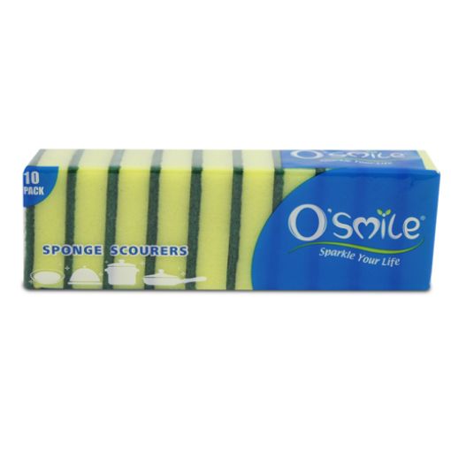 Picture of OSMILE ABRASIVE SPONGE SCOURER HEAVY X 10