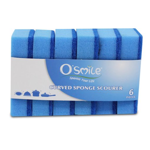 Picture of OSMILE S SHAPE SPONGE SCOURER X 6