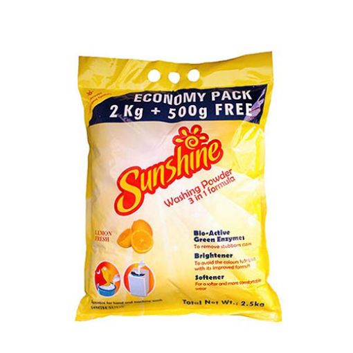 Picture of SUNSHINE WASHING POWDER LEMON 2KG PLUS 500G FREE