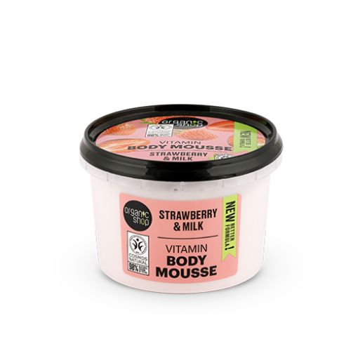 Picture of ORGANIC SHOP BODY MOUSSE STRAWBERRY YOGHURT 250ML