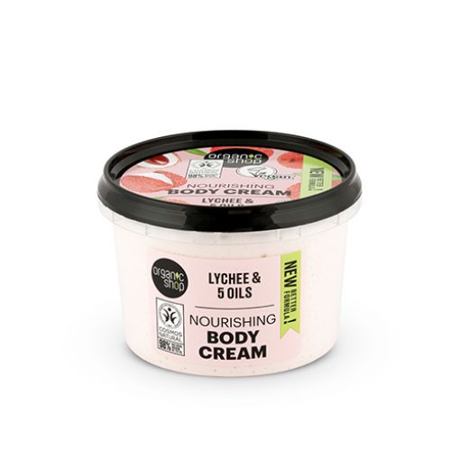 Picture of ORGANIC SHOP BODY CREAM PINK LYCHEE 250ML
