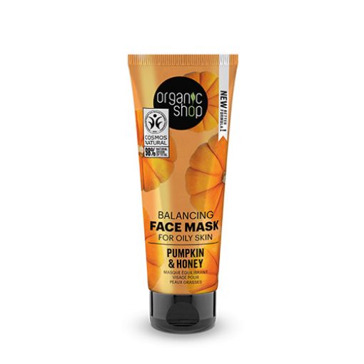 Picture of ORGANIC SHOP BALANCING FACE MASK FOR OILY SKIN PUMPKIN AND HONEY 75ML