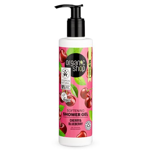 Picture of ORGANIC SHOP SOFTENING GEL DOUCHE CHERRY AND BLUEBERRY 280ML
