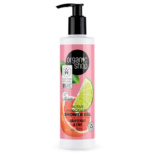 Picture of ORGANIC SHOP ACTIVE INVIGORATING GEL DOUCHE GRAPEFRUIT AND LIME 280ML