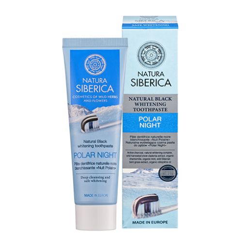 Picture of NATURAL SIBERICA NATURAL BLACK WHITENING DENTIFRICE POLAR NIGHT 100G