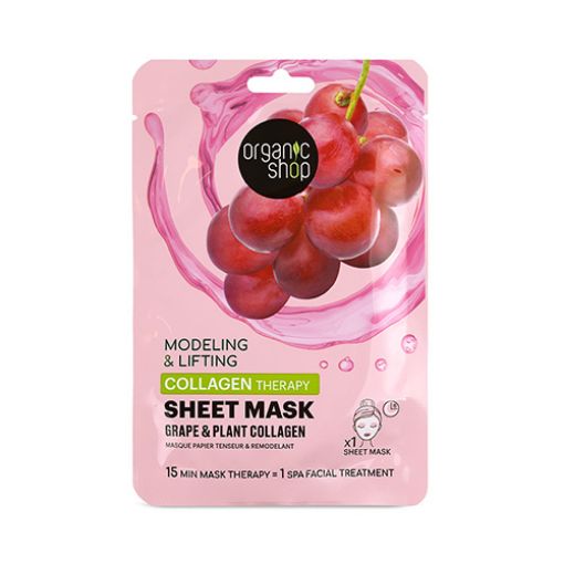 Picture of ORGANIC SHOP SHEET MASK GRAPE PLANT COLLAGEN