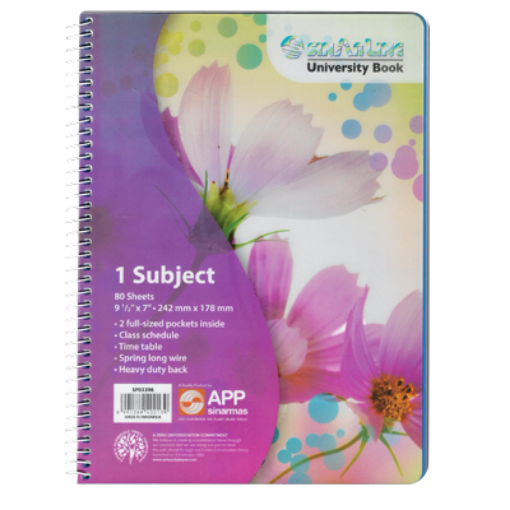 Picture of SINARLINE NOTEBOOK 80P 1SUBJECT